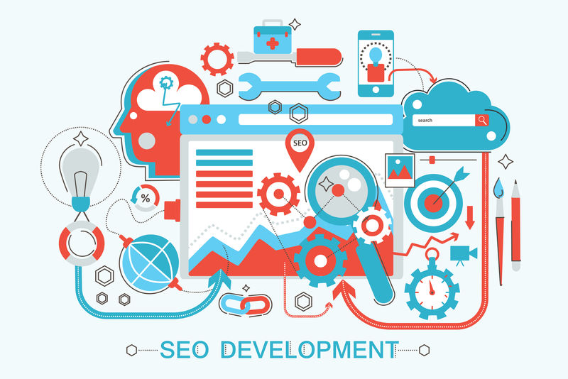 現(xiàn)代平面細線設(shè)計網(wǎng)頁橫幅網(wǎng)站,介紹,傳單和海報的網(wǎng)頁開發(fā)概念。